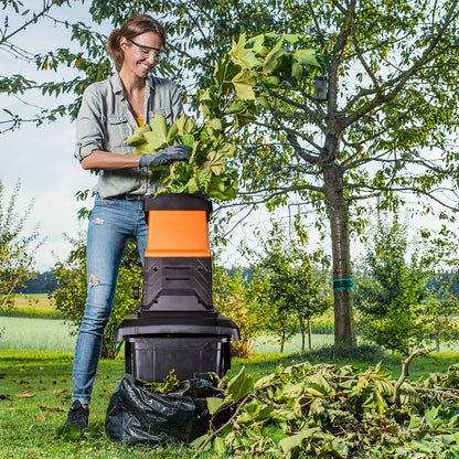 Takkenversnipperaar – Houtversnipperaar – Houtsnipperaar – Tuinversnipperaar – Houtversnippermachine – 2800W Borstelloze Motor – 55L Opvangbak