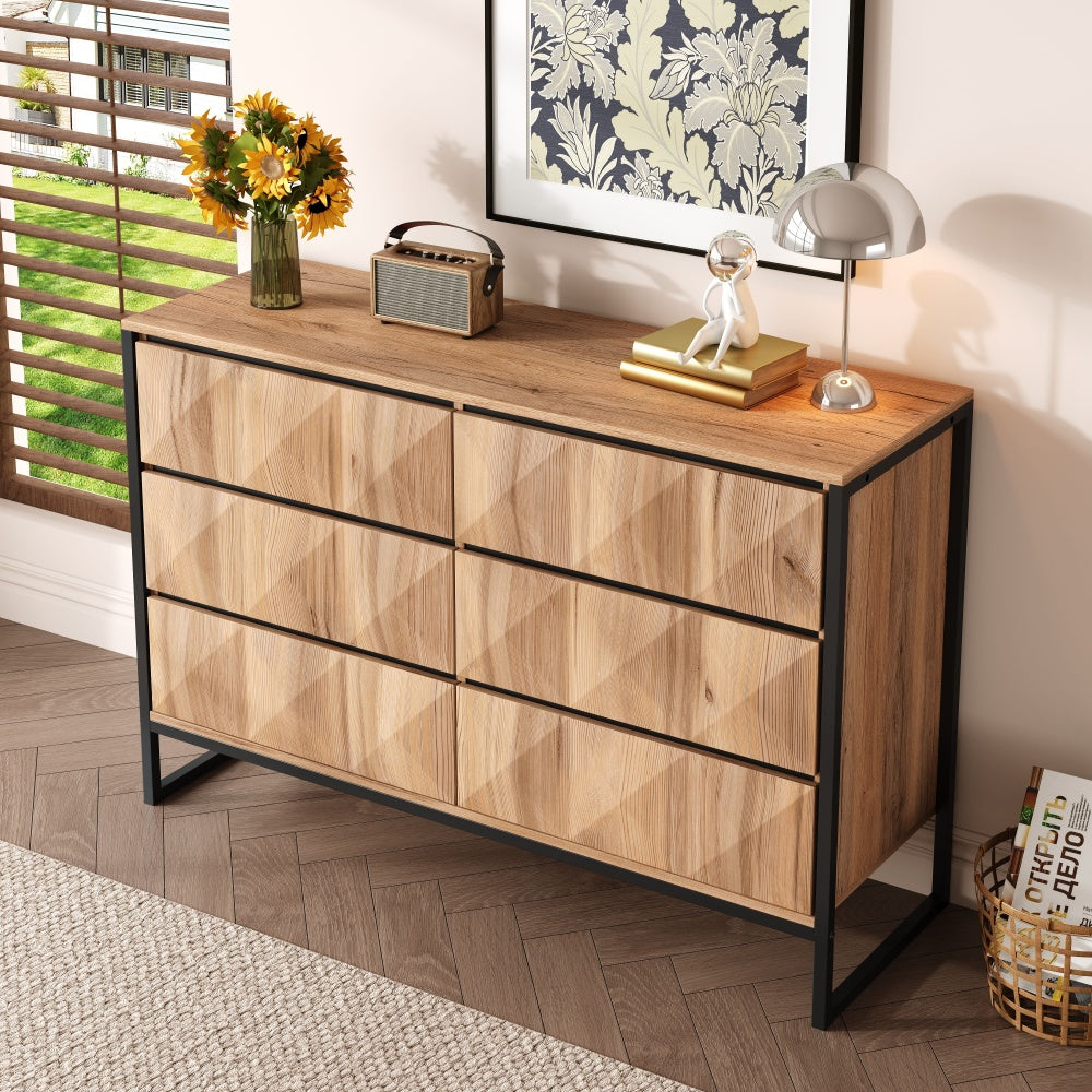 Dressoir – Opbergkast – Buffetkast – Ladekast – Meubel – Modern Design – Matzwart Wit – Stevig Metaal – Hoge Deuren Met Lades – Eenvoudige Montage