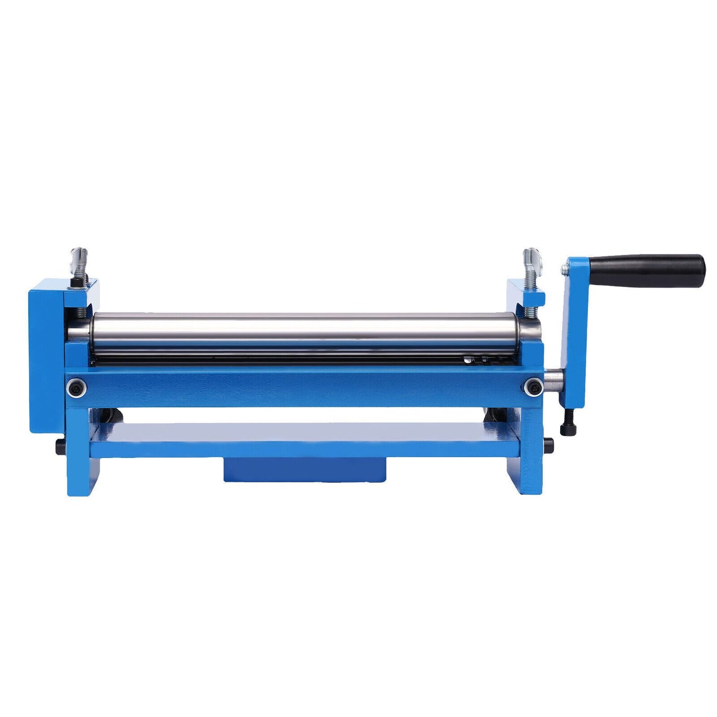 Buigmachine drie-rollen – Plaatwals – Plaatbuiger – Metaalbuiger – Buigapparaat – Handmatige bediening – Werkbreedte 300 mm – Geheel metalen constructie – Blauw