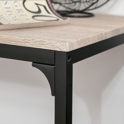 Eettafel Set – Bartafel – Hoektafel – Keukentafel – Barstoelen – MDF Zwart – Compact 89x45x87 cm – Inclusief 2 Stoelen