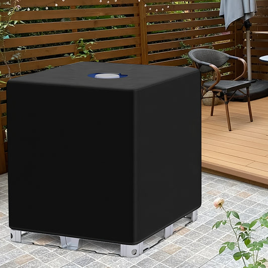 1pc IBC Tankhoes & Buitenemmer Cover – Zwart/Groen, Geschikt voor 600L & 1000L Vaten, Met Rits en Elastisch Koord, 120×100×116 / 120×80×100 cm