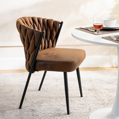 Ronde Eettafel – Industriële Tafel – Bistro Tafel – Café Tafel – Restauranttafel – MDF Tafelblad – Zwarte Stalen Onderstel – 80 cm Diameter – 75 cm Hoogte