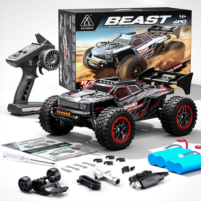 RC Auto – Bestuurbare Auto – Afstandsbedienbare Auto – RC SUV – Radiografische Auto – SG316MAX Brushless Motor – Dubbele Batterij & USB Oplaadbaar – Duurzaam Kunststof Chassis
