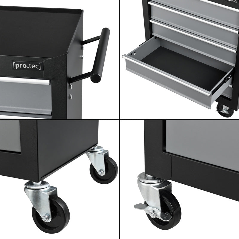 Werkplaatswagen – Gereedschapswagen – Werkplaats Trolley – Gereedschapskar – 7 Lades – Gepoedercoat Staal – Wielen Met Remmen
