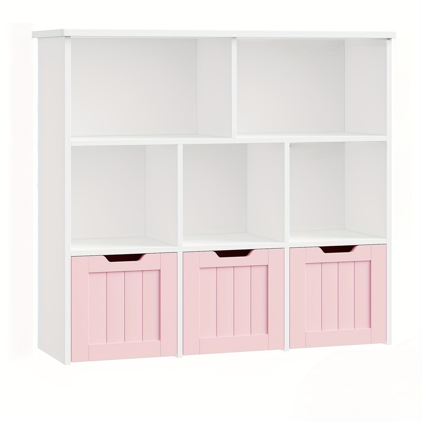 Draaikastje – Opbergkast – Verrijdbare Kast – Ladenkast – Houten Kast – Roze – 3 Lagen Met Lades – Duurzaam Hout Met Wieltjes