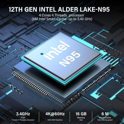 Mini Computer – Mini PC – Compact Desktop – Kleine PC – Energiezuinige Computer – 16GB RAM – 512GB SSD – Intel N95 – Dual 4K @60Hz Displays