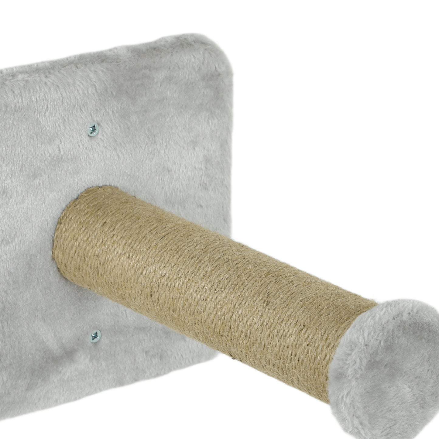 Wandklimset Kat – Muurklimset Katten – Krabpaal – Krabmat – Kattenmand – Lichtgrijs – Ruimtebesparend – Duurzaam Sisal