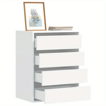 Drawer Cabinet 60X41X76 Cm Crafted Wood White