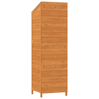 Tuinkast – Tuinberging – Opbergkast Buiten – Buitenopbergkast – Tuinkast Grenenhout Marrone – Duurzaam Massief Grenenhout – Compact 55x52x174,5 cm