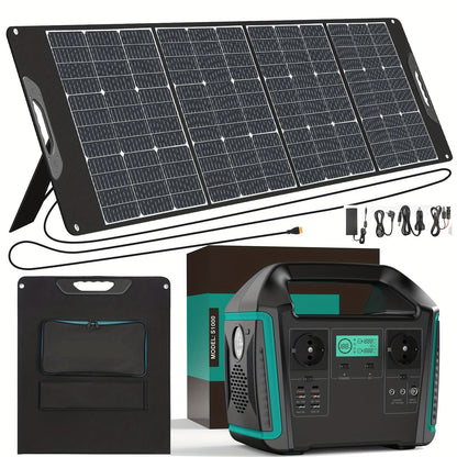 Draagbare Powerstation – Powerbank - Mobiele Accu – Noodstroom – Camping Generator – 725 Wh Batterij – 1000W Output - QUORE
