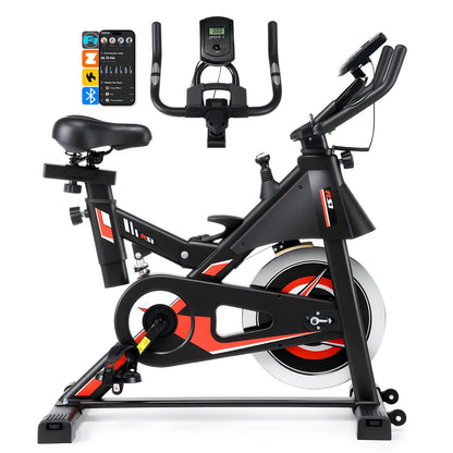 Hometrainer – Fitnessfiets – Spinbike – Exercycle – Indoor Bike – Stil Belt-Driven Systeem – 150 kg Draagvermogen