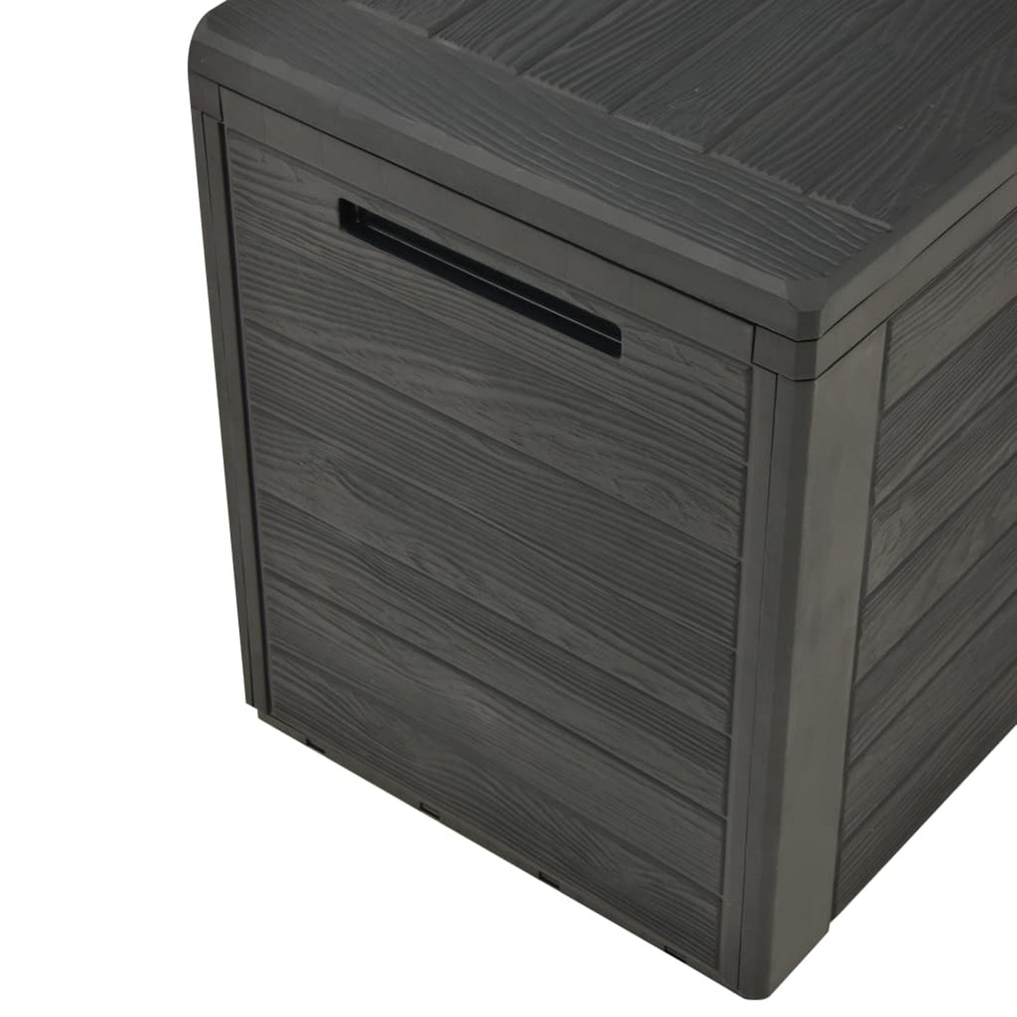 Opbergbox Tuin – Tuinkussenbox – Tuinbox – Tuinkist – Tuinopbergkast – Duurzaam Polypropyleen – Vergrendelbaar Deksel – 190 Liter – 78x44x55 cm – Antraciet