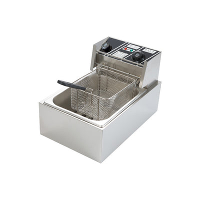 Friteuse – Frituurpan – Elektrische Friteuse – Diepfriteuse – Keukenapparaat – 6 Liter Inhoud – Roestvrij Staal – Energiezuinig
