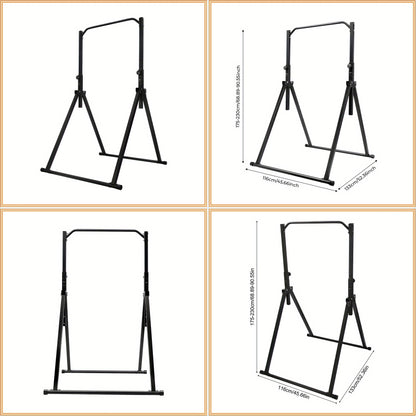 Optrekstang – Pull Up Bar – Chin Up Bar – Wandmontage Stang – Fitness Stang – Verstelbaar 1,75-2,30 m – Hoogwaardig Koolstofstaal – Max. 200 kg Belastbaar