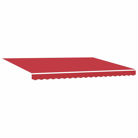 Handmatige Vouwzonwering – Uitschuifbare Zonwering – Zonneluifel – Schaduwdoek – Balkonzonwering – Rood – 450x300 cm – UV- en Waterbestendig Polyester