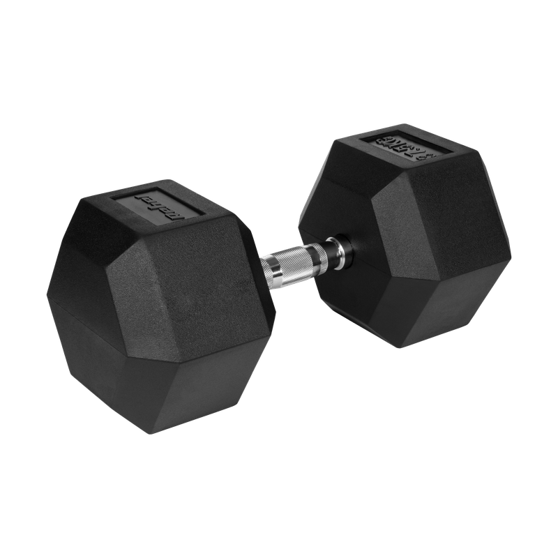 Halter – Dumbbell – Gewichten – Krachttraining – Fitness – 37,5 kg – Gietijzer Met Rubberen Coating – Hexagonaal En Stabiel