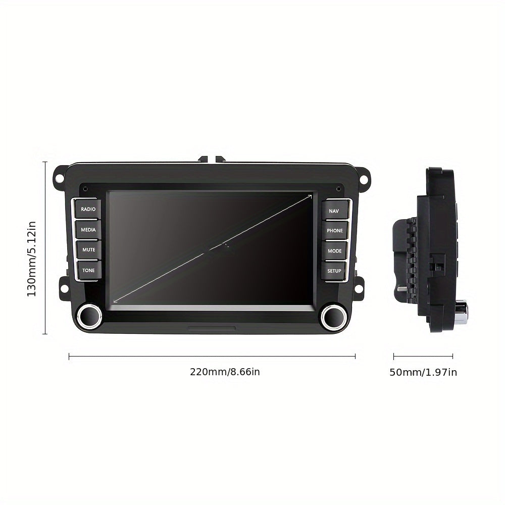 Android Autoradio – 2DIN Multimedia Speler – Auto Radio Navigatie – GPS Touchscreen Radio – 7 Inch HD Scherm – Met Achteruitrijcamera – WiFi Mirror Link – CANBUS Ondersteuning
