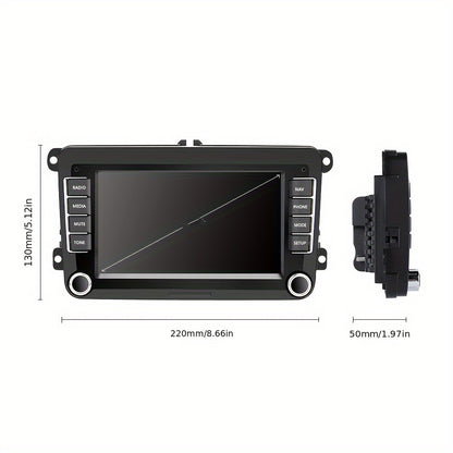 Android Autoradio – 2DIN Multimedia Speler – Auto Radio Navigatie – GPS Touchscreen Radio – 7 Inch HD Scherm – Met Achteruitrijcamera – WiFi Mirror Link – CANBUS Ondersteuning