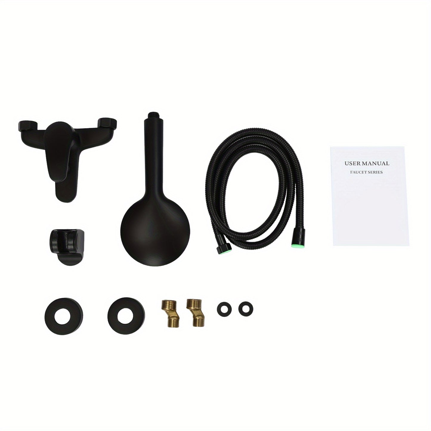 Doucheset – Douchekraan – Mengkraan – Handdouche – Douchegarnituur – Messing & RVS – 150 cm Flexibele Slang