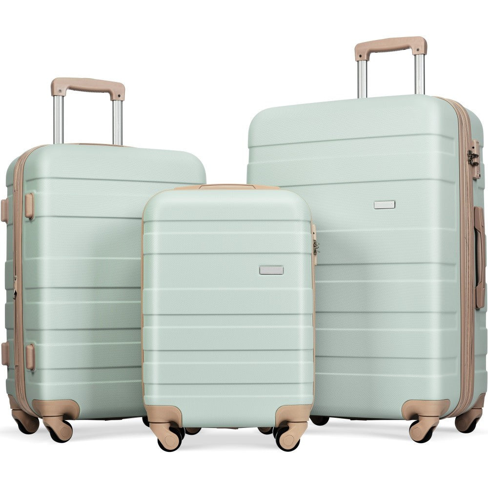 Kofferset – Reiskoffer Set – Hardcase Koffers – Trolley Bagage – Reisbagage – ABS Hard Shell – 360° Swivel Wielen – Combinatie Slot – Lichtgewicht – M, L, XL