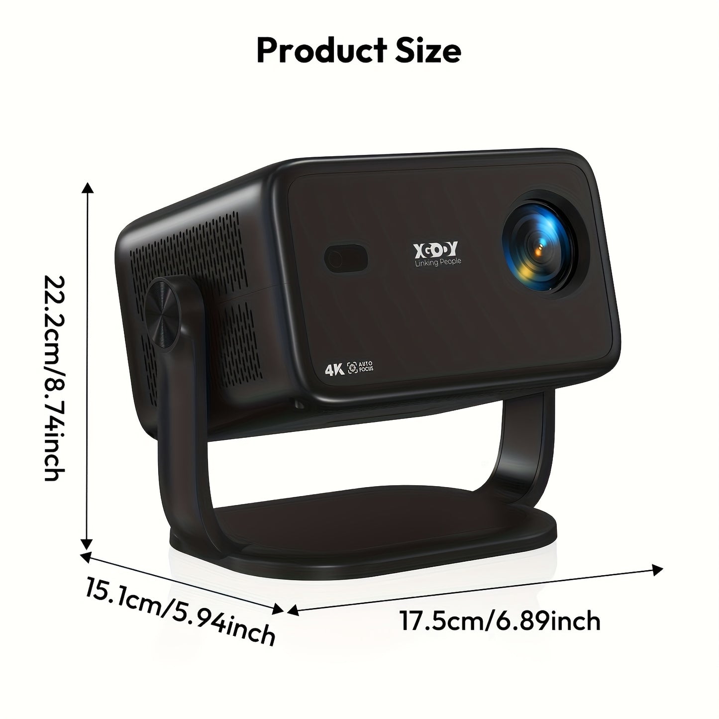 Led Projector – Mini Beamer – Draagbare Projector – Home Cinema – Multimedia Projector – Full HD 1920x1080 – 500 ANSI Lumen – Android 11 WiFi 5G