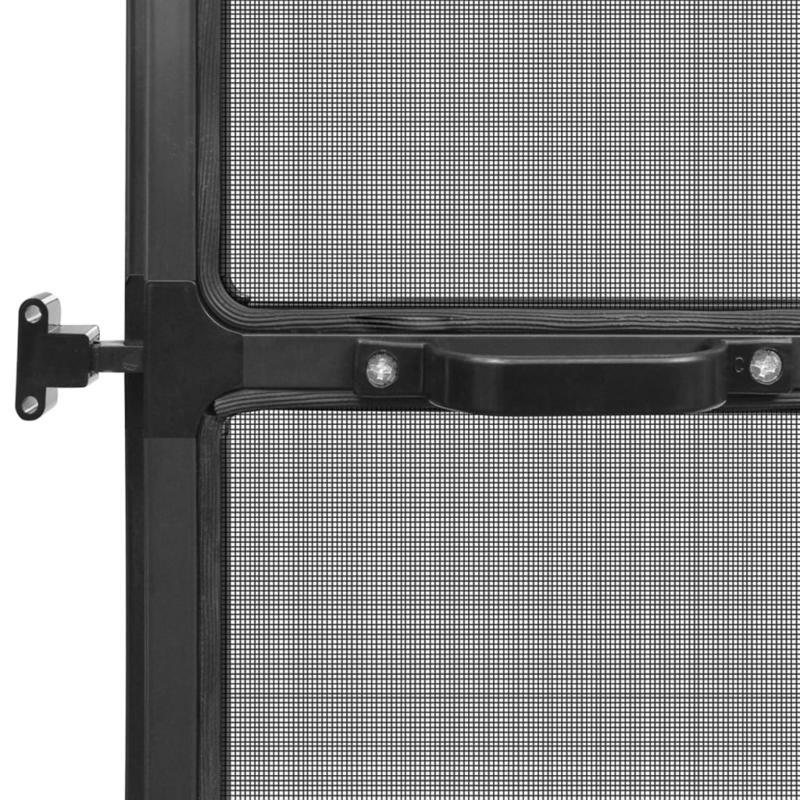 Hor – Deurhor – Insectenhor – Horrengaas – Hordeur – Antraciet Kleur – 120x240 Cm – Metaal Frame
