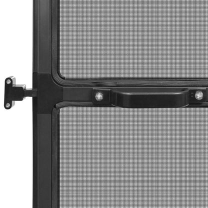 Hor – Deurhor – Insectenhor – Horrengaas – Hordeur – Antraciet Kleur – 120x240 Cm – Metaal Frame
