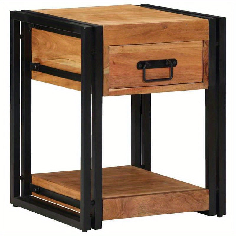 Bedside tables 2 pack 40x40x50cm Solid Acaciawood Removable, suitable for indoor use and suitable for all seasons, Home Organization, Nightstand Alternative, Modern Nightstand, Compact Furniture, Durable Hardwood, Sturdy Buil
