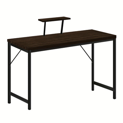 Bureau – Computerbureau – Werktafel – Schrijftafel – Bureautafel – Met Monitorstandaard – Stevig Metaal & MDF – 100x50x75 cm Ergonomisch