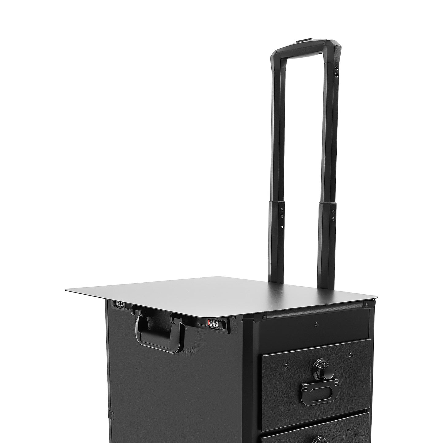 Rolling Makeup Case, Makeup Case with 4 Universal Wheels, Makeup Case with Combination Lock