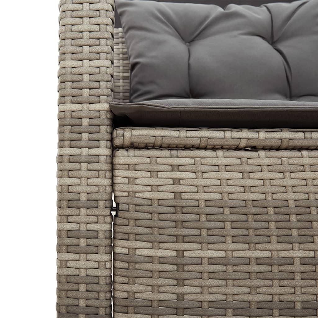 Tuinbank – Buitenbank – Tuinmeubel – Zitbank – Hoekbank – L-vormig – PE Rattan – Inclusief Kussens