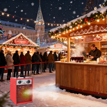 Terrasverwarmer – Tuinverwarming – Terras Heater – Elektrische Kachel – Buitenshuis Verwarming – 5000W Vermogen – Draagbaar Vrijstaand Ontwerp