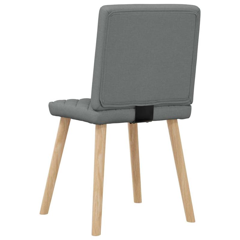 Eetkamerstoelen – Stoelen – Dining Chairs – Keukenstoelen – Zitmeubels – Donkergrijs – Massief Houten Frame – Comfortabele Zitting