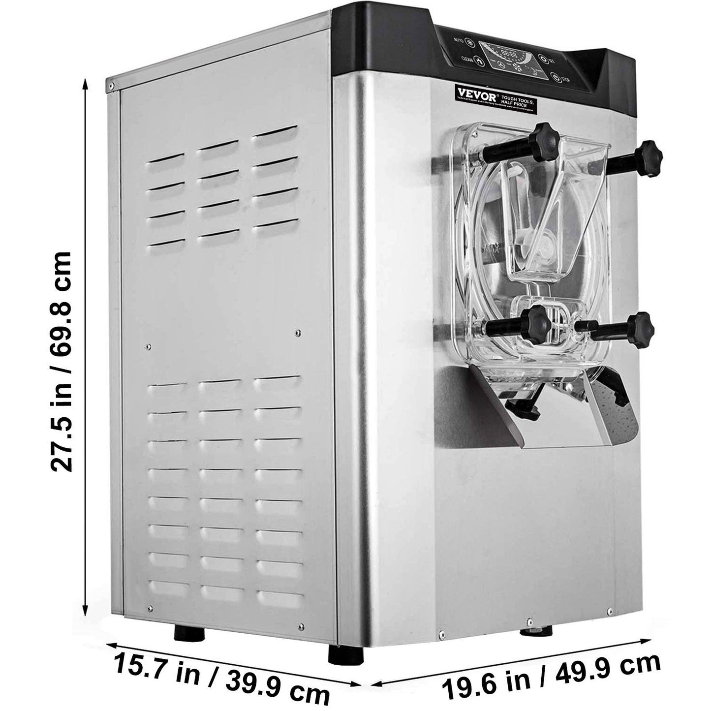 IJsmachine – IJsbereider – IJsmaker – Hardijsmachine – Roomijsmachine – RVS Behuizing – 4,2L Capaciteit