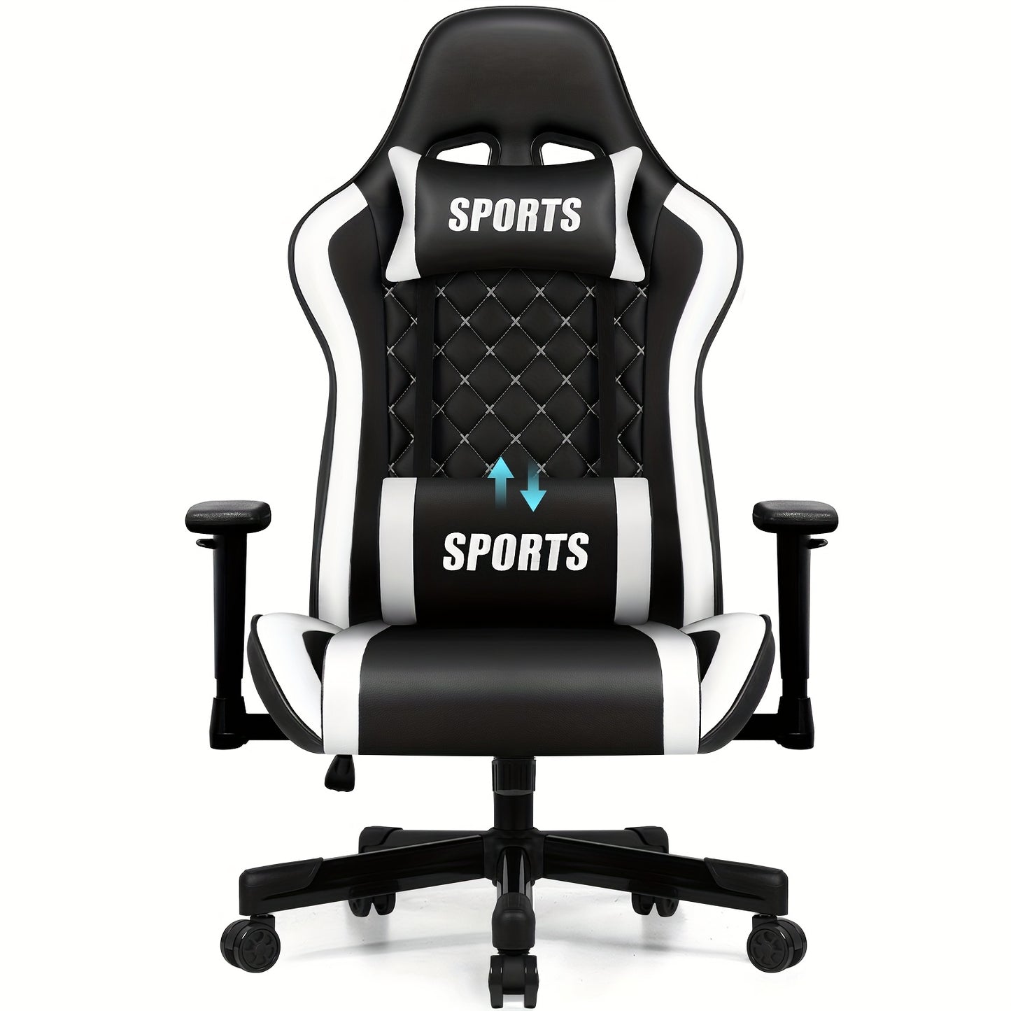 Gamingstoel – Gamestoel – Gaming Chair – Game Stoel – Gamestoel – Ergonomisch – Verstelbare Lendensteun – 360° Draaibaar