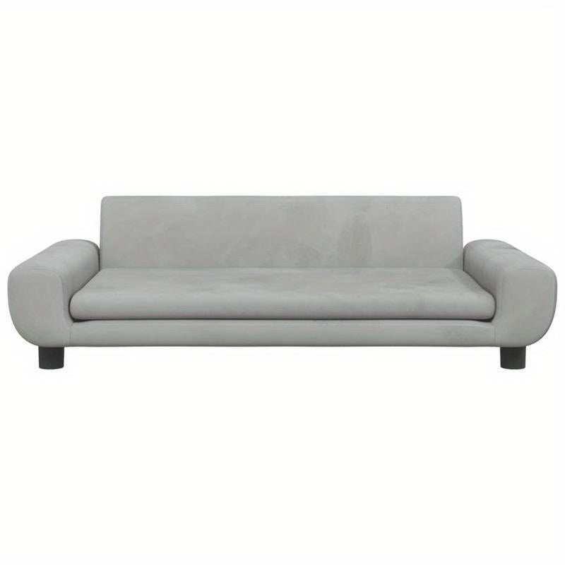 Hondenbed – Hondenkussen – Huisdierenmand – Dogbed – Lichtgrijs – Luxe Velvet – Ruim en Comfortabel – Polyester Materialen
