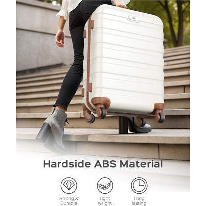Kofferset – Reiskoffer Set – Trolley Koffers – Handbagage Koffer – Ruimbagage – Hardcase ABS+PC – TSA Slot & Fluisterstille 4-Wiel Spinnerwielen – 5-delig (20”+24”+28”+Handtas+Cosmeticatas)