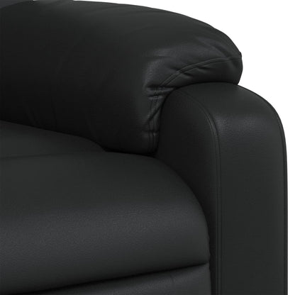 Elektrische Relaxstoel – Relaxfauteuil – Elektrisch Verstelbare Stoel – TV Stoel – Fauteuil – Zwart – Verstelbare Rugleuning Tot 135° – Kunstleren Bekleding