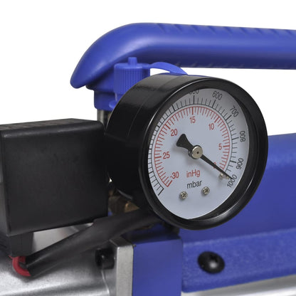 Vacuumkamer – Vacuümkamer – Vacuümtank – Ontgassingskamer – Vacuümpomp – 7,4 Liter – Roestvrij Staal – Handpomp 3.5 CFM