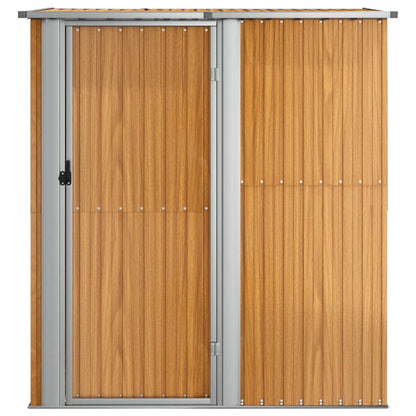 Tuinhuisje – Tuinschuur – Berging – Tuinopslag – Schuur – Gegalvaniseerd Staal – Houtlook – Ruim Formaat 180,5x97x209,5 cm