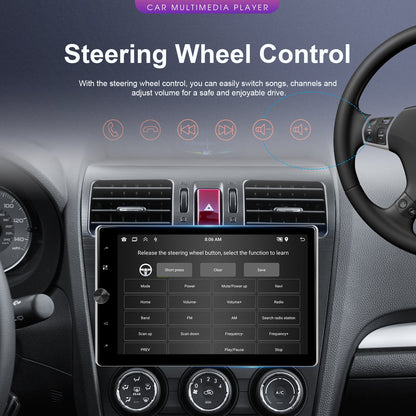 10,4 Inch Touchscreen Autoradio – Android Autoradio – Single Din Radio – Carplay Systeem – Draadloze Android Auto – Met AHD Achteruitrijcamera – Quad-Core Processor & 64GB Opslag