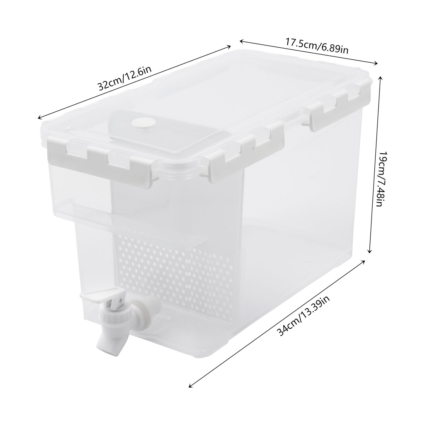 Drankenkoeler – Drankendispenser – Drinkdispenser – Sapdispenser – 6 Liter Inhoud – Met Kraantje – Hitte- En Vriesbestendig - QUORE