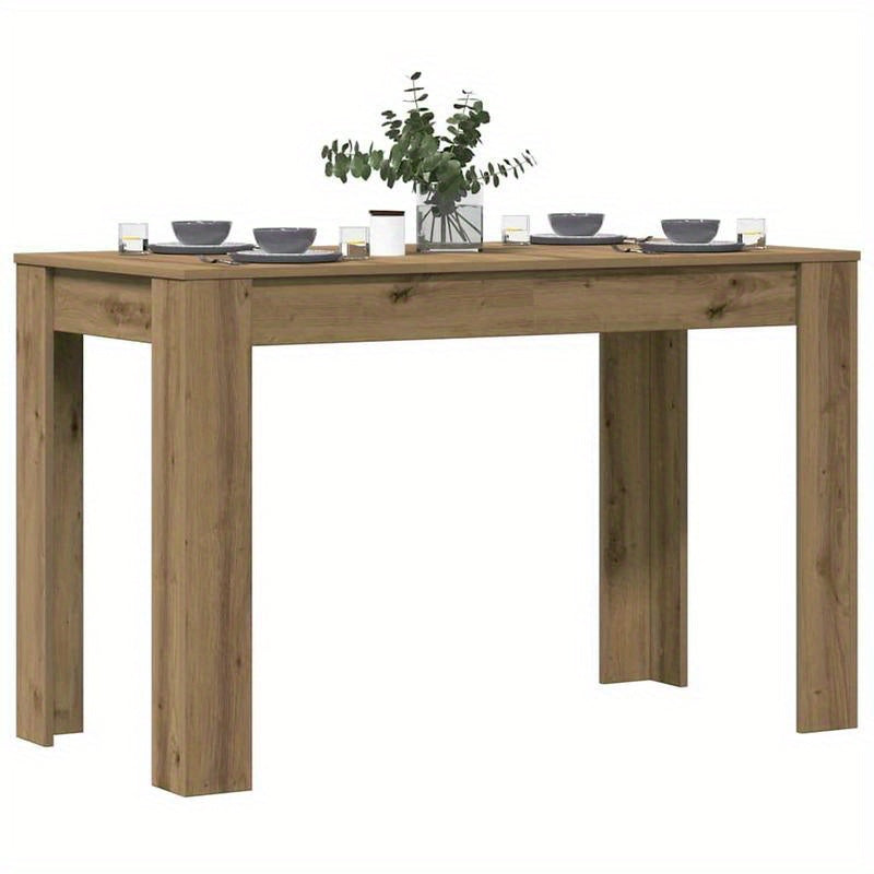 Eettafel Oak – Houten Tafel – Massief Eikenhout – Handgemaakt – Eikenhouten Eettafel – Compact Formaat 120x60x76 cm – Duurzaam & Stijlvol Design