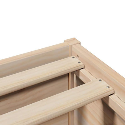 Bedframe – Huisbed – Eenpersoonsbed – Bedbodem – Slaapbank – Marrone – Massief Dennenhout – 90x190 cm – Stevig & Duurzaam