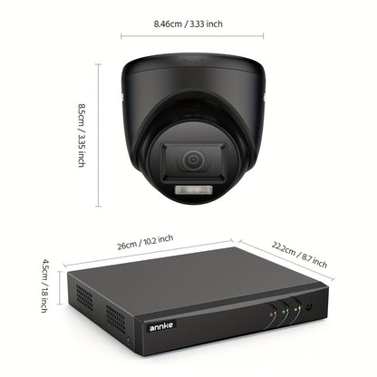 Beveiligingssysteem – CCTV Camera Set – Bewakingscamera – Beveiligingscamera – Camerasysteem – 16-Kanaals DVR – AI Bewegingsdetectie – Nachtzicht 20 Meter