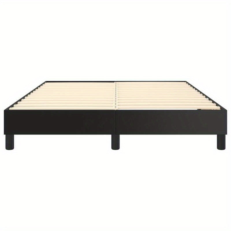 Bed frame Black 140x200cm in Imitation leather Practical, removable, suitable for all seasons