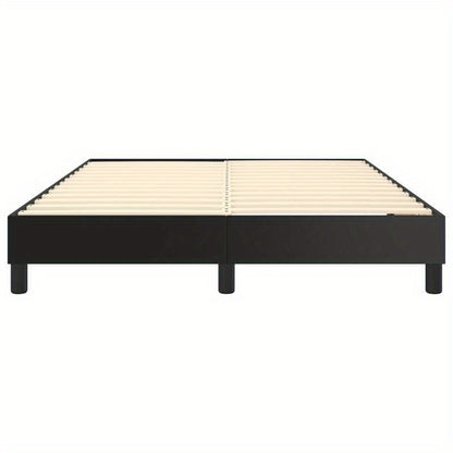 Bed frame Black 140x200cm in Imitation leather Practical, removable, suitable for all seasons