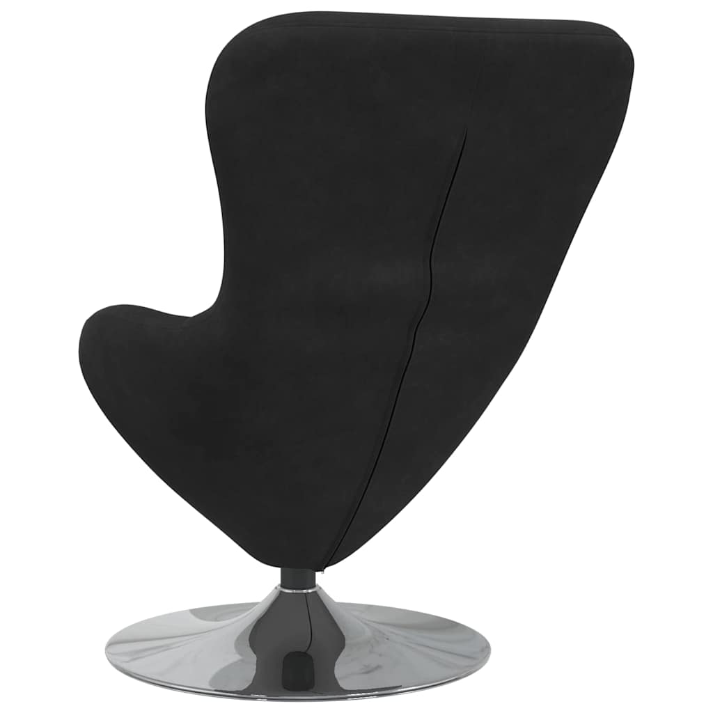 Fauteuil – Draaifauteuil – Lounge Stoel – Relaxstoel – Zwarte Stoel Zonder Voetenbank – Zacht Duurzaam Textiel – Draaibaar Ontwerp