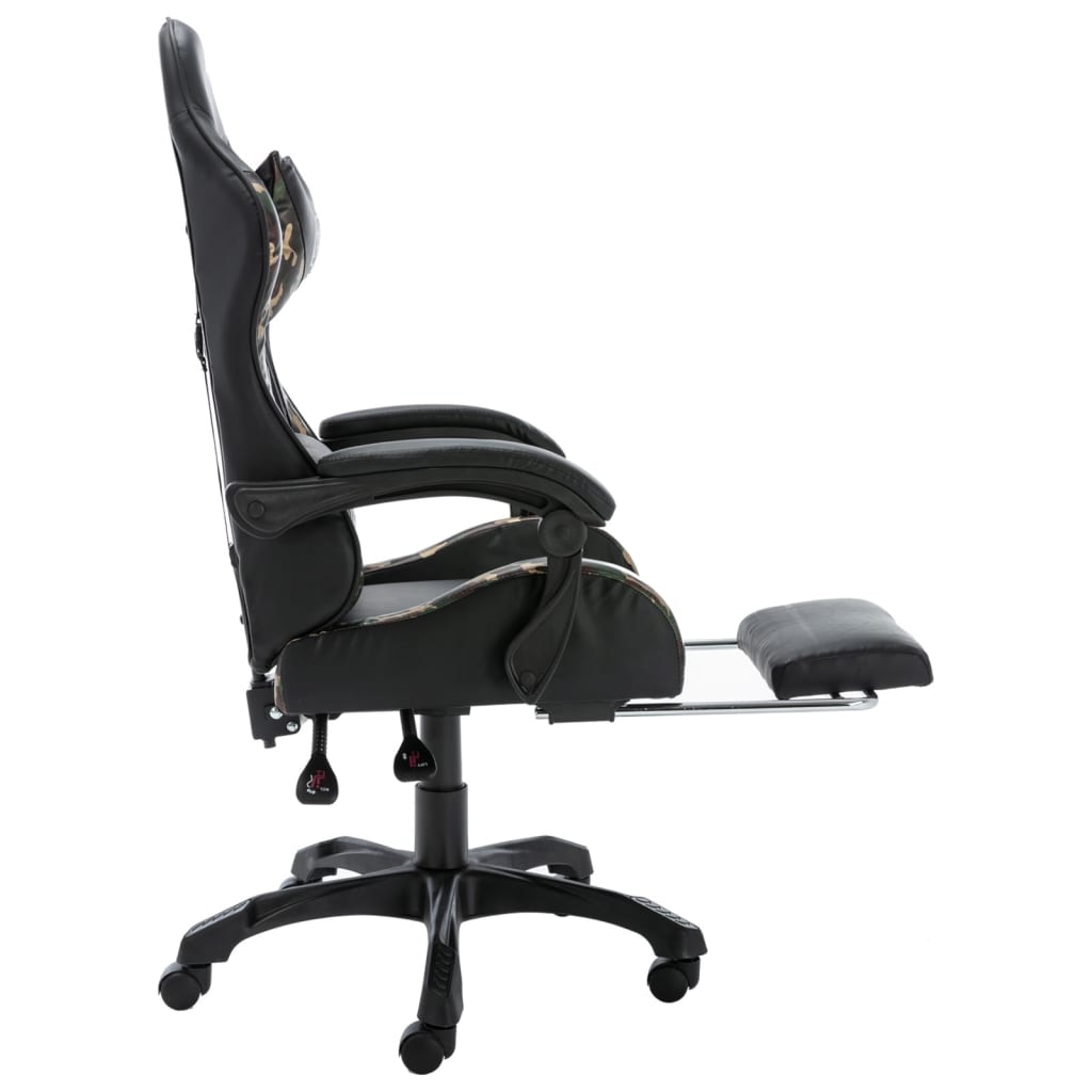 Gamestoel – Gaming Stoel – Gaming Chair – Game Stoel – Bureaustoel – Verstelbare Rugleuning – Uitschuifbare Voetensteun – Kunstleer – Max 150 kg