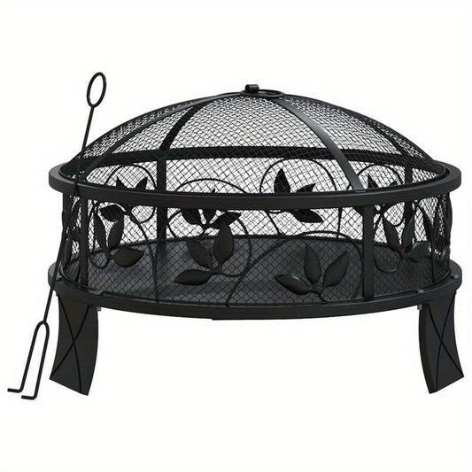 Tuinhaard – Vuurkorf – Buitenhaard – Buitenbrander – 50 Cm – Slijtvast Metaal - QUORE